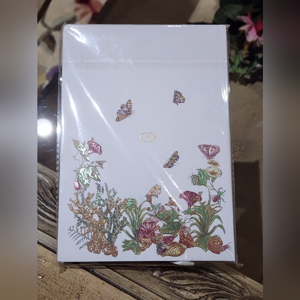 Dior Nature-Inspired Journal with Pink and Green Accents GWP Item - Picture 2 of 3